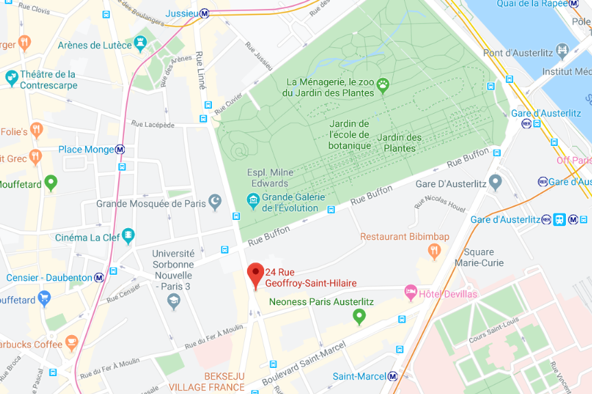 24 rue Geoffroy St Hilaire 75005 PARIS